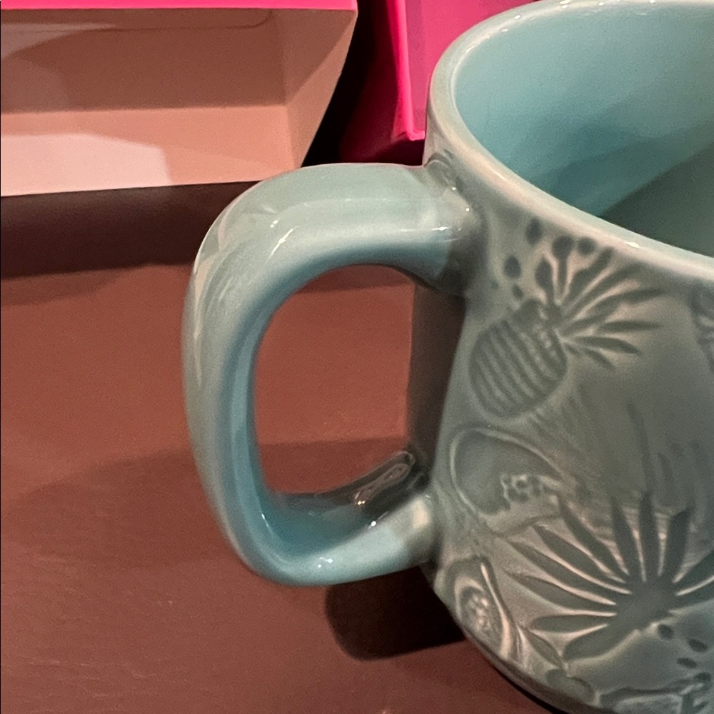 Starbucks Hawaii Collection ceramic mug blue turquoise tropical - Picture 9 of 11